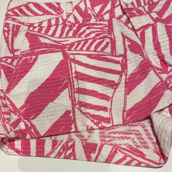 Lilly Pulitzer High Waist Pink and White Shorts - Picture 5 of 12